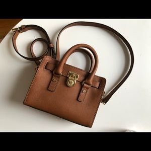 Michael Kors mini Hamilton crossbody brown